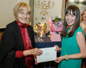 2015-5-14 Lucy Cavendish Prize, Emily with Janet Todd